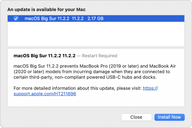 macOS 11.2.2 toelichting