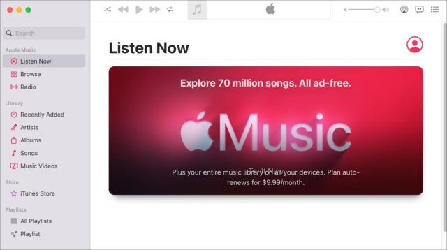 Apple Music Voice in Music for Mac