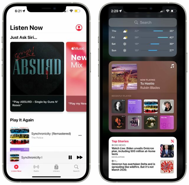 Luister nu in Apple Music Voice