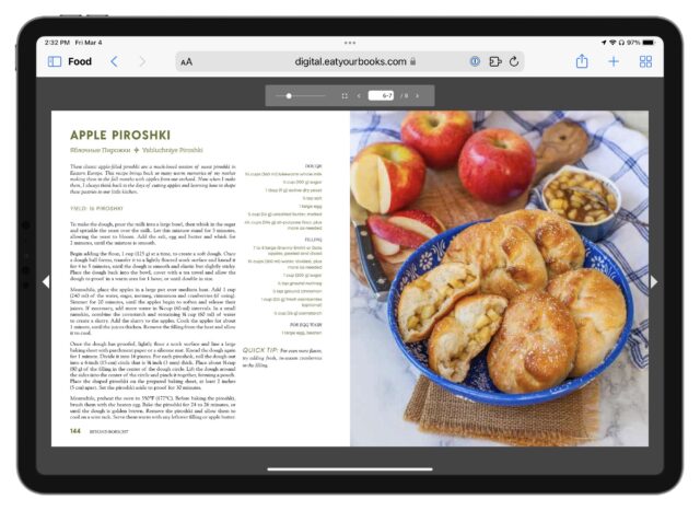 Eat Your Books showing previews of cookbooks