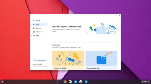 Chrome OS-bureaublad voor kinderen