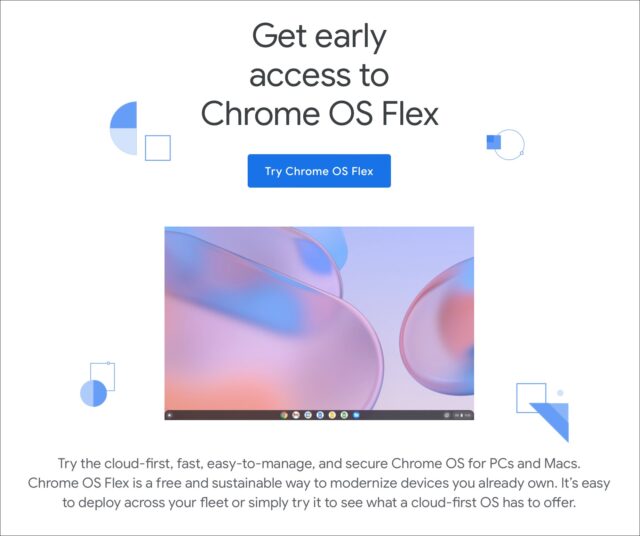 Get early access to Chrome OS Flex
