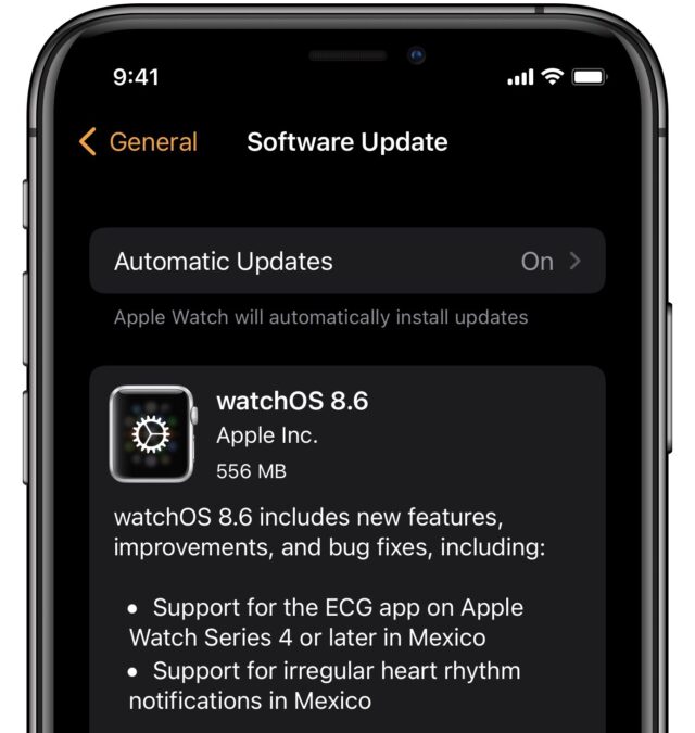 watchOS 8.6 release notes