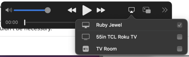 AirPlay in QuickTime
