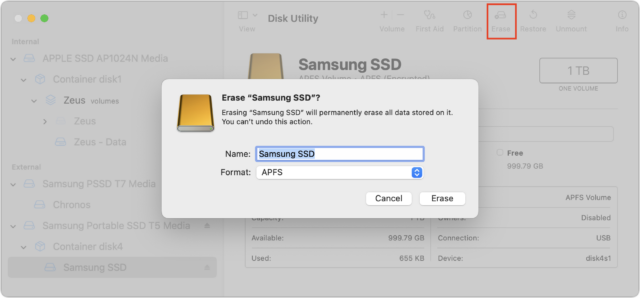 Disk Utility Erase Disk