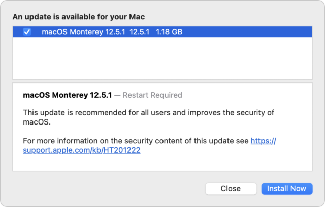 macOS 12.5.1 toelichting