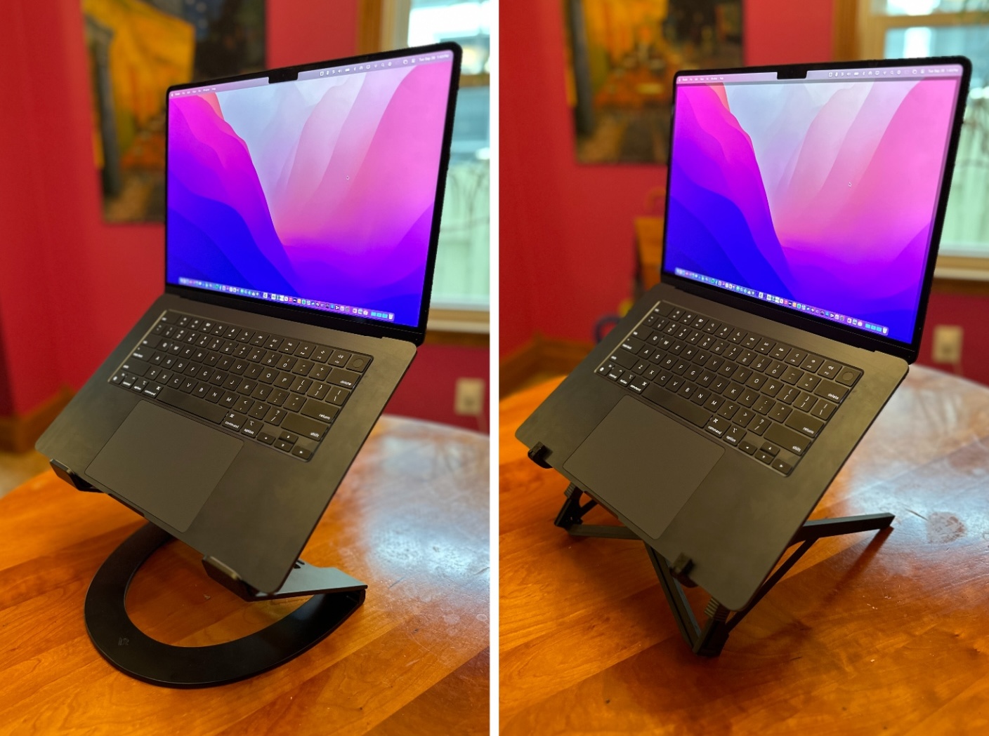 De Curve Flex en Roost laptopstandaarden