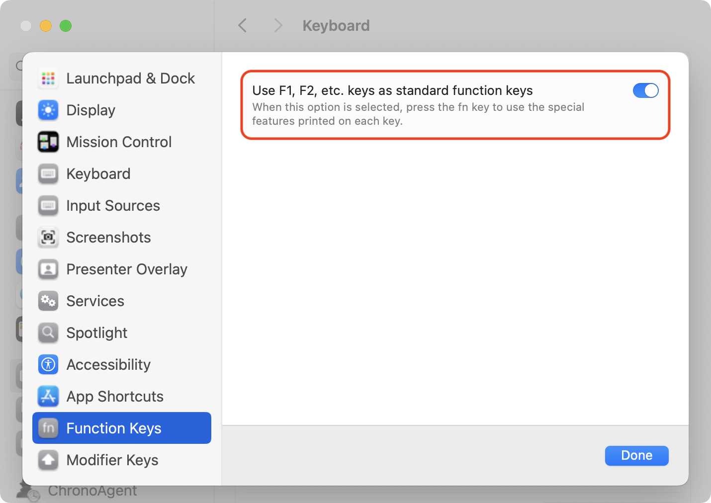 Controlling whether the F-keys require Fn or not