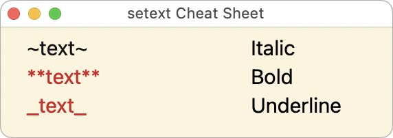 BBEdit 15 cheat sheet